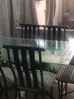 dining table with chairs