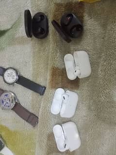 Air dots + mi ear buds + ear phones + realme c25 cover