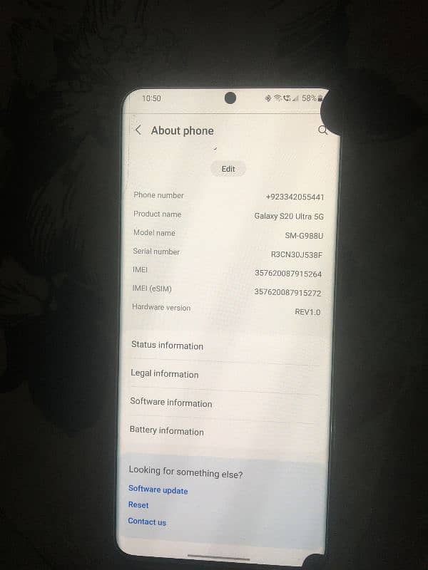 Galaxy S20 Ultra 5G PTA Approved 12/128GB 1