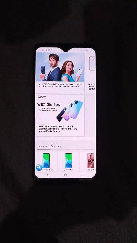 vivo V21 Ram 8+4=12 Rom 128 GB Only Mobile hy 10