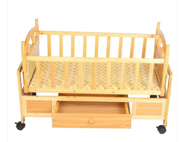 baby cot and swing 1