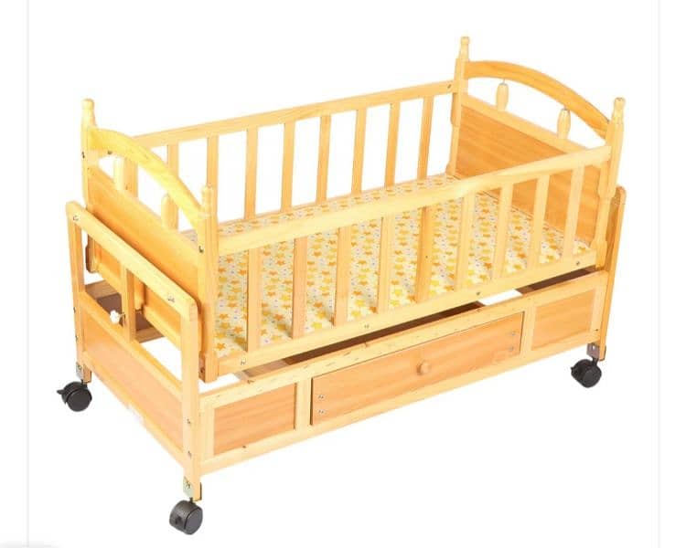 baby cot and swing 2