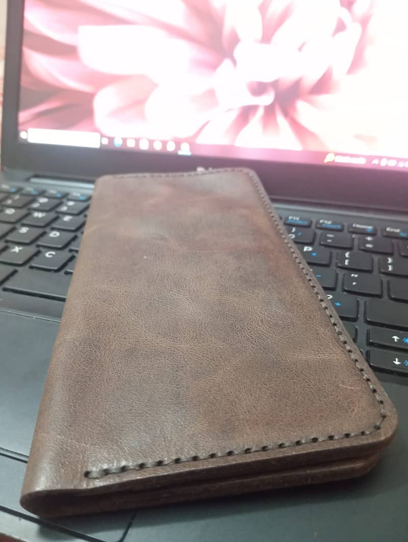 Genunine Wax & OIl Pulup Leather Long Wallet 0 3 1 2 8 9 6  3 4 3 6 3