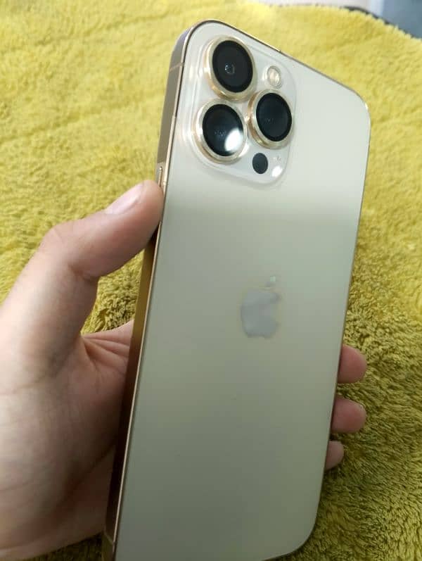 iPhone 13 pro max PTA approved gold colour 3