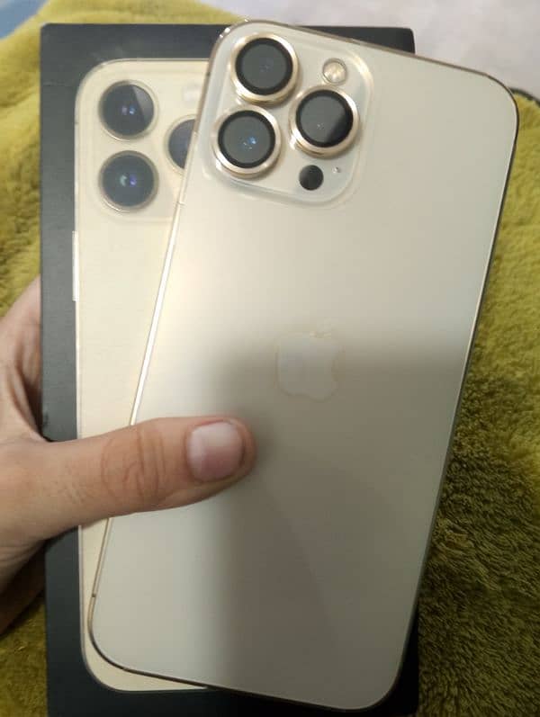 iPhone 13 pro max PTA approved gold colour 4