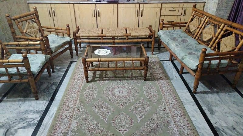 5 seater sofa set and setti and table 1