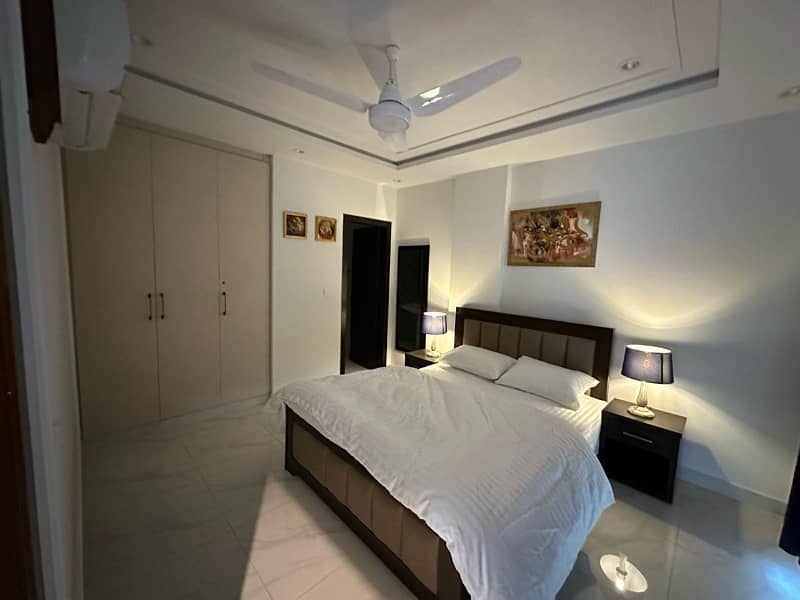 1 Bedroom VIP Full furnish flat per day available in Bahria town Lahore 1