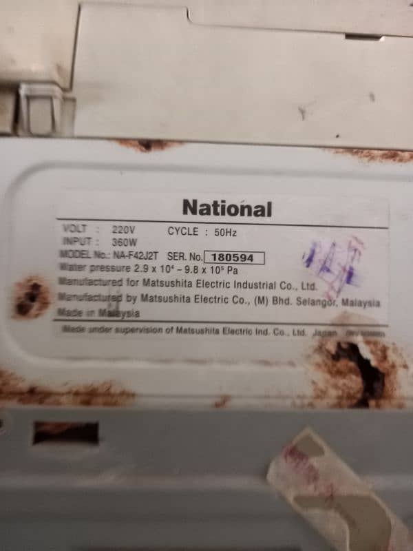 National fully automatic washing machine. 0