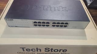 D-Link | Switch | DGS-1016D Gigabit unmanaged Branded used (With Box)