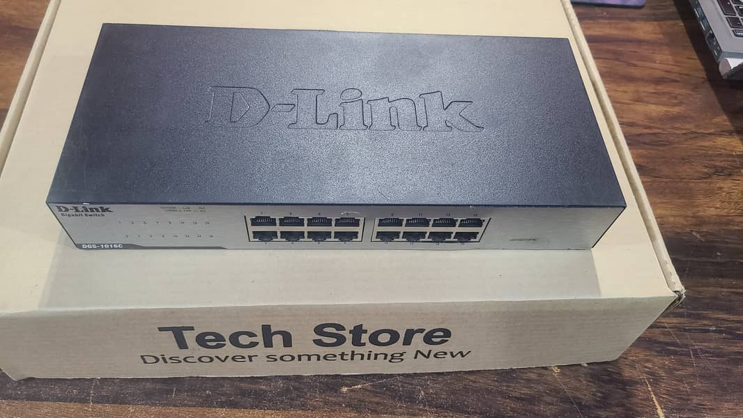 D-Link | Switch | DGS-1016D Gigabit unmanaged Branded used (With Box) 4