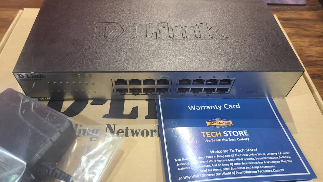 D-Link | Switch | DGS-1016D Gigabit unmanaged Branded used (With Box) 8