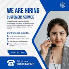 we are hiring Customer Service Executive /order confirmation