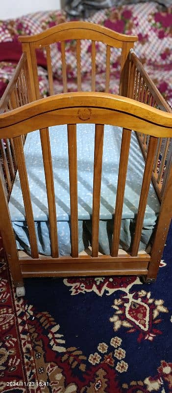 Pinewood Baby Bed Crib Rocking Cot 1