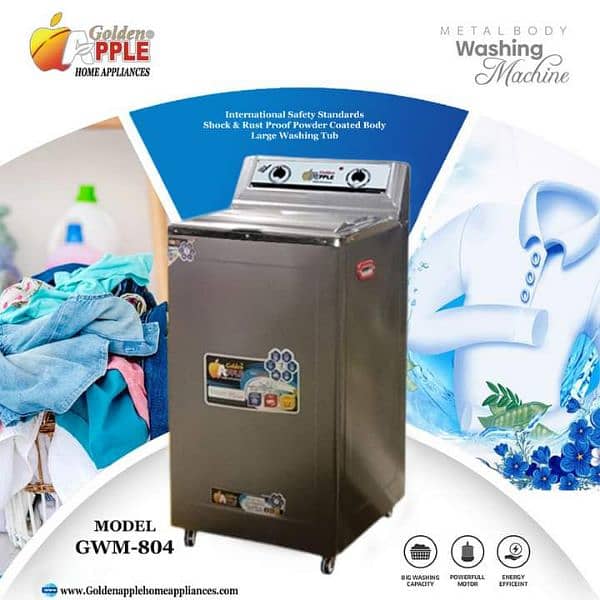 metal body washing machines & dryer 0