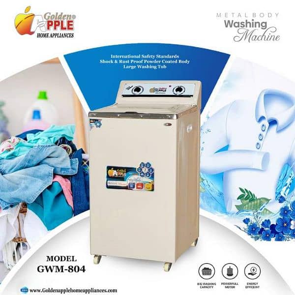 metal body washing machines & dryer 3