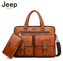 JEEP BULUO Brand Leather Bag/ Leather Laptop bag / leather office bag