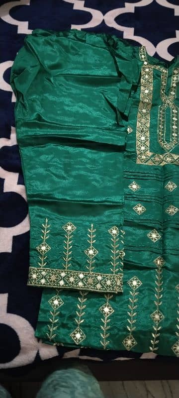 green mayo dress,party wear 3