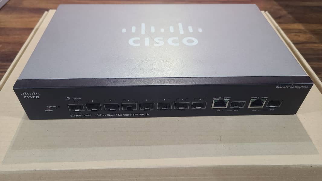 Cisco Switch SG300-10SFP 10-Port Gigabit Managed Branded Use(With Box) 13