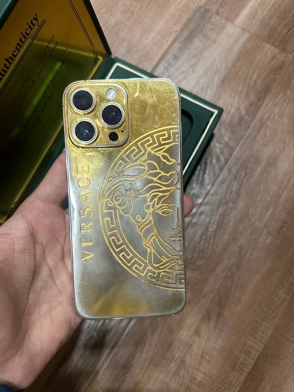 apple iphone 14pro max hk 256 non pta gold playted 2