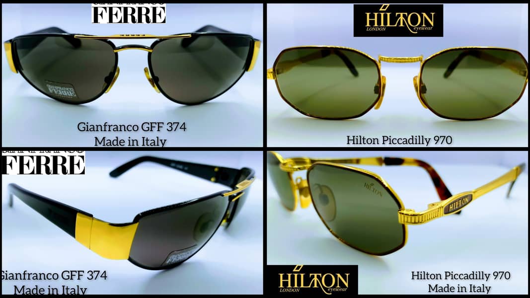 Original Jaguar Gold Plated Persol Ferrari Hilton Ray Ban Levis Rayban 7