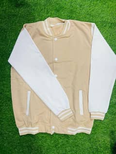 Men's Cotton plain white and skin color jacket (Read description)