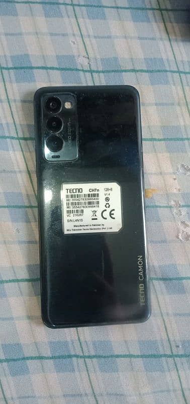 tecno camon 18p ok conditions urgent sale 7