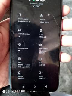 Infinix smart 7 pta approved 64/4 gb sale or exchange possible