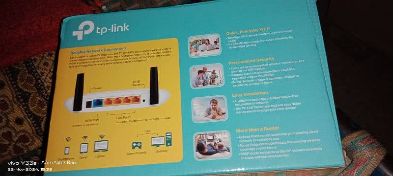 Tp link router black antina new 1