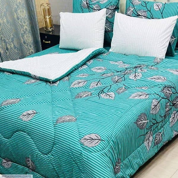 6 PCs Premium Razai Set (Cotton Fabric) 12