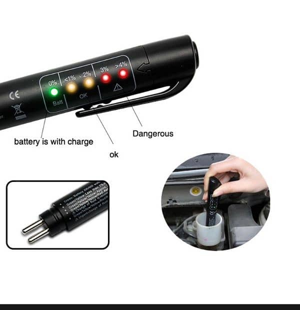 Car Brake Fluid Tester High Precision Portable Use Safety Quality 0