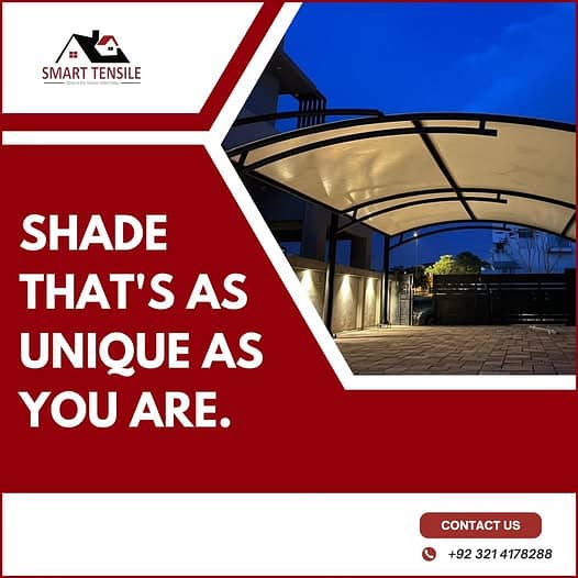 car shade/car parking shades/car tensile shades/car porch shade / shed 0