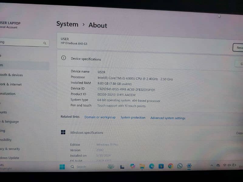 HP LAPTOP FOR SALE I5 6TH GENERATION 1