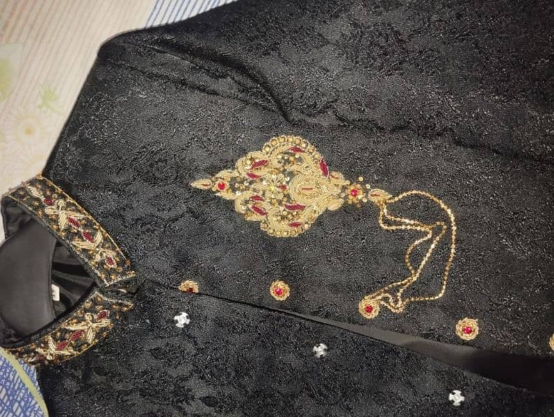 kids sherwani black color 1