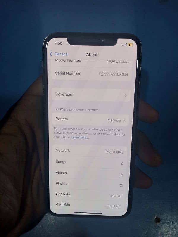 Iphone X non pta sim working B/H Service face I'd true tone okay 4