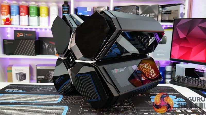 The DeepCool QUADSTELLAR gaming pc case with box 0