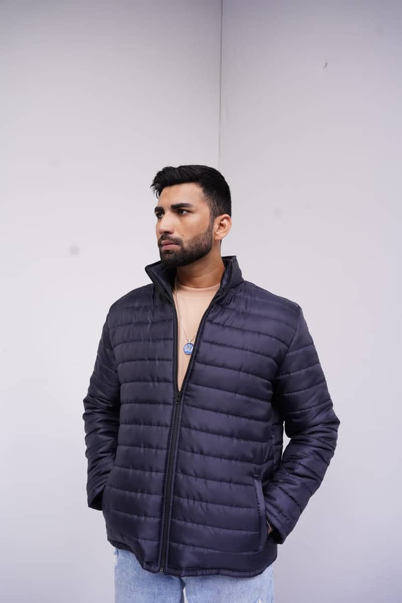 Puffer Plain Jackets/ Men's Jacket/men's Parachute Plain Puffer Jacket 1