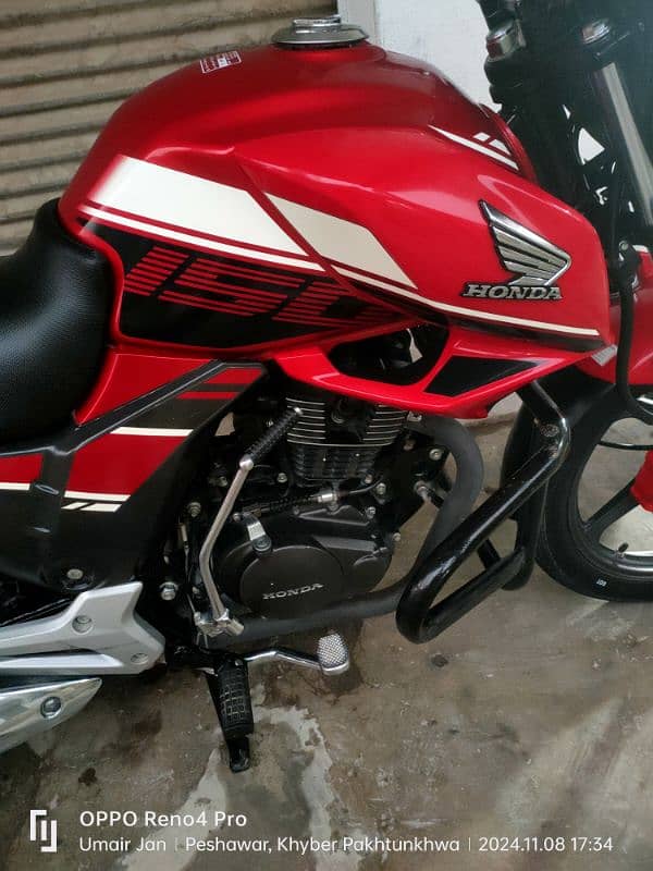 Honda CB 150f 2023 model invoice ke de local Peshawar 1