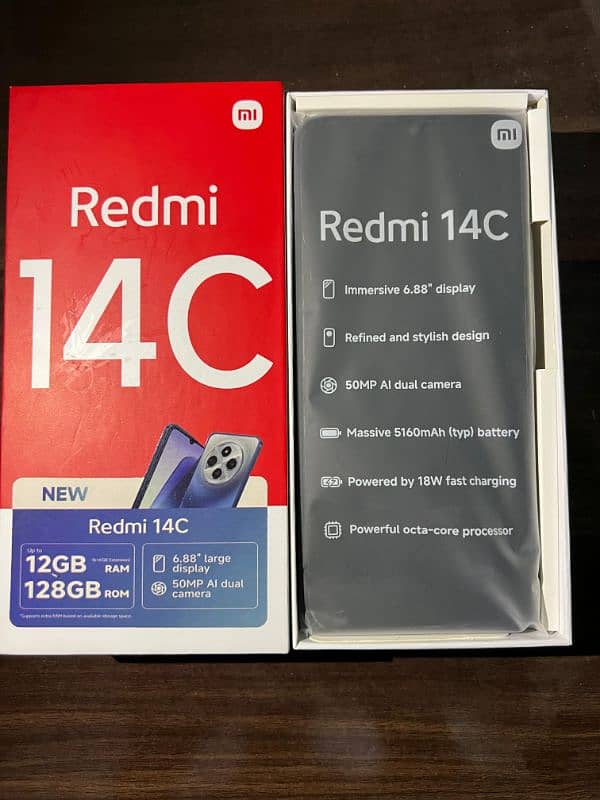 Redmi 14 C 6+6/128, 1 year warranty remaining 0