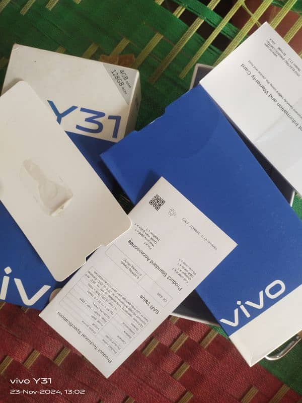 vivo y31  4 128 complete box03099873602 03121924676 7