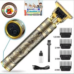 men's golden ABS Alloy Hair trimmer rechargeable waterproof & more