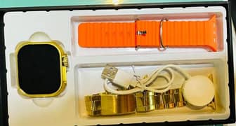 Ultra Smart Watch 2 Golden with two strips