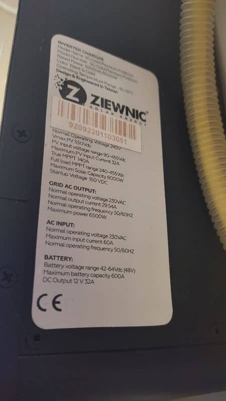 ziewnic 6.5kw 5g gold premium pv 8000, hybrid solar inverter 4