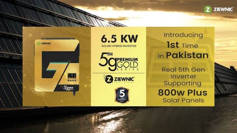 ziewnic 6.5kw 5g gold premium pv 8000, hybrid solar inverter 5