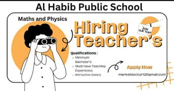 Teacher's Required