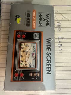 *Rare* game & watch fire attack with box and manual complete