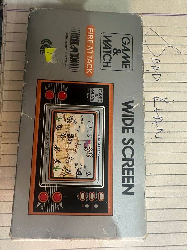 *Rare* game & watch fire attack with box and manual complete 0