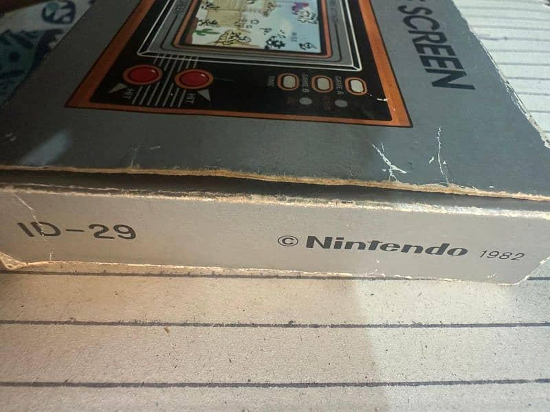 *Rare* game & watch fire attack with box and manual complete 4