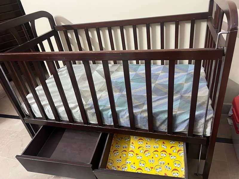 baby cot solid wood for sale in good condition 0