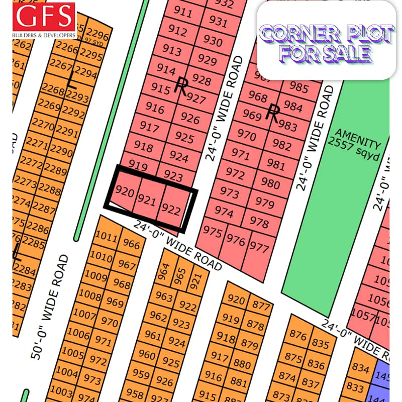 CORNER PLOT SALE IN NORTH TOWN RESIDENCY GOLD BLOCK PHASE 1 4