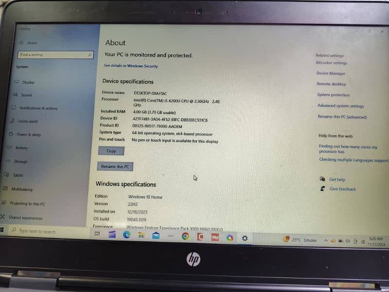 HP used laptop 2